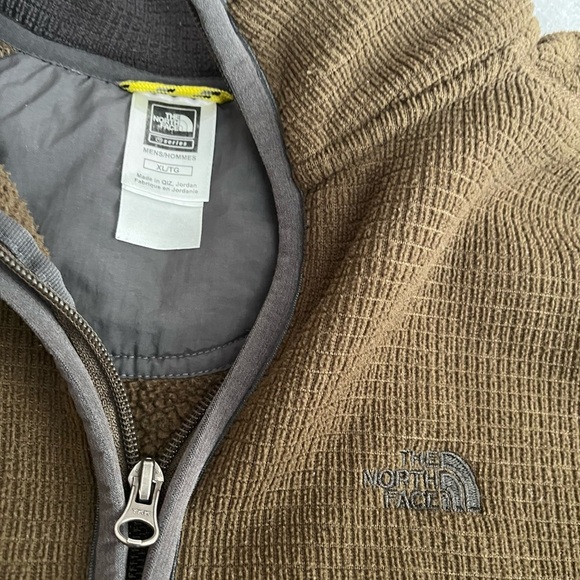 [XL]The North Face A5 SERIES Brown Quarter-Zip Pullover 1/4 ZIP Fleece Jacket - Picture 3 of 7